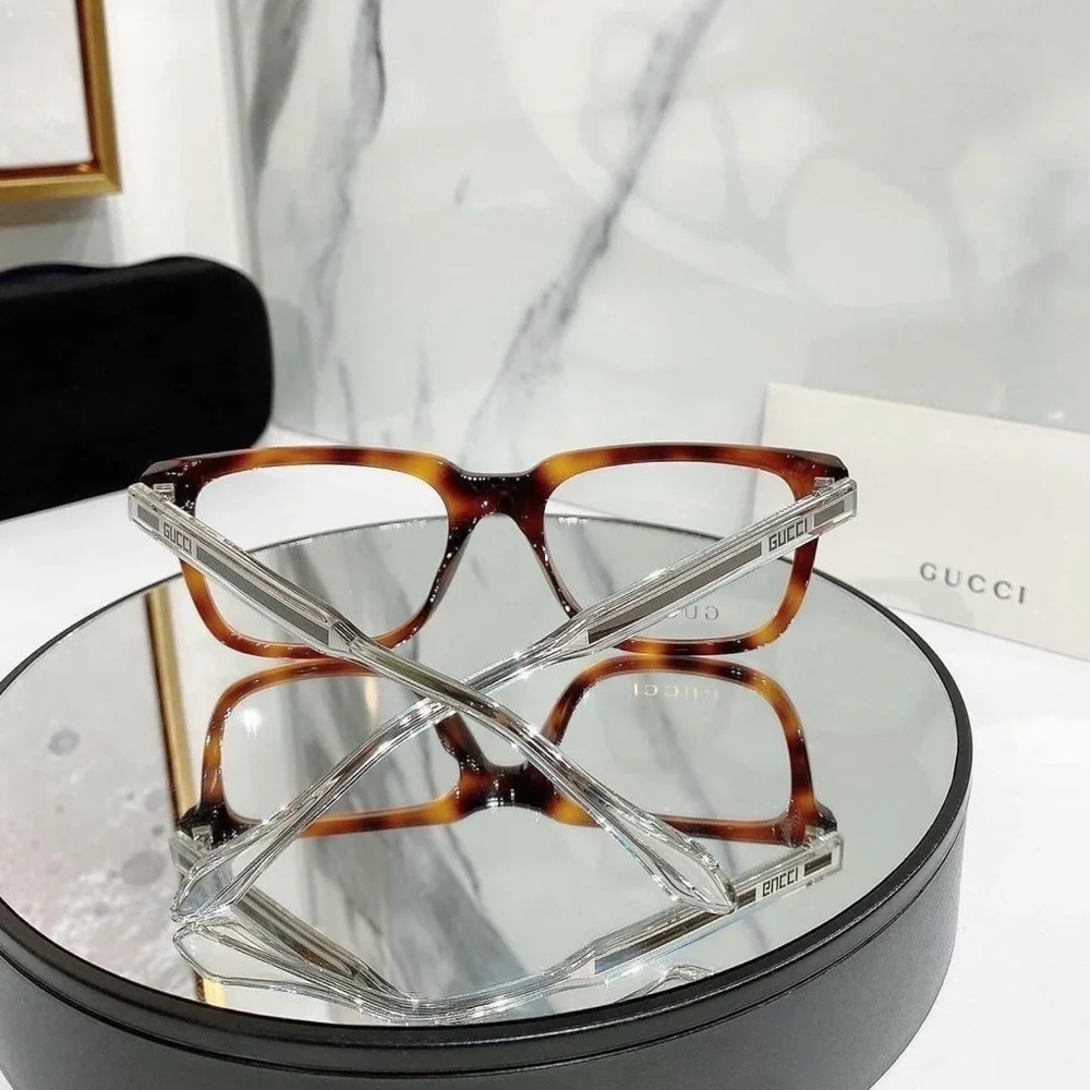 NWT Gucci GG0560OA-002 Tortoise Square 55mm Eyeglasses